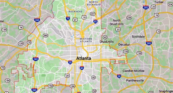 atlanta map